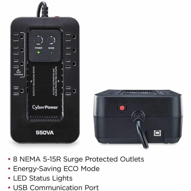 CyberPower EC550G Ecologic UPS Systems - Thumbnail 2