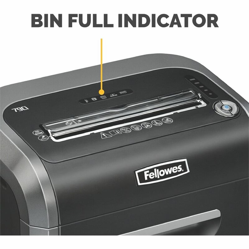 Fellowes Powershred 79Ci 100% Jam Proof Cross-Cut Shredder - Thumbnail 4