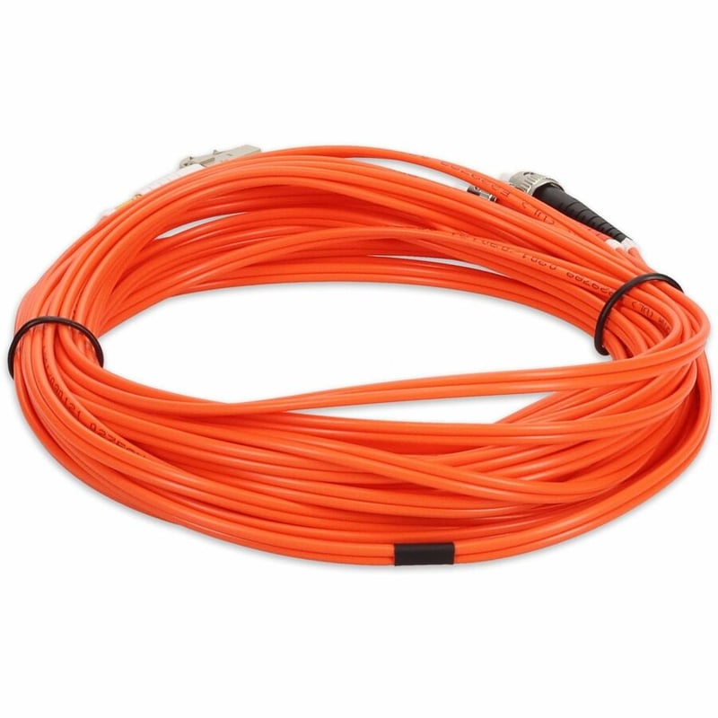 AddOn 6m LC (Male) to ST (Male) Orange OM1 Duplex Fiber OFNR (Riser-Rated) Patch Cable - Thumbnail 4