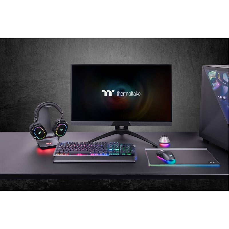 Thermaltake ARGENT K5 RGB Gaming Keyboard Cherry MX Speed Silver