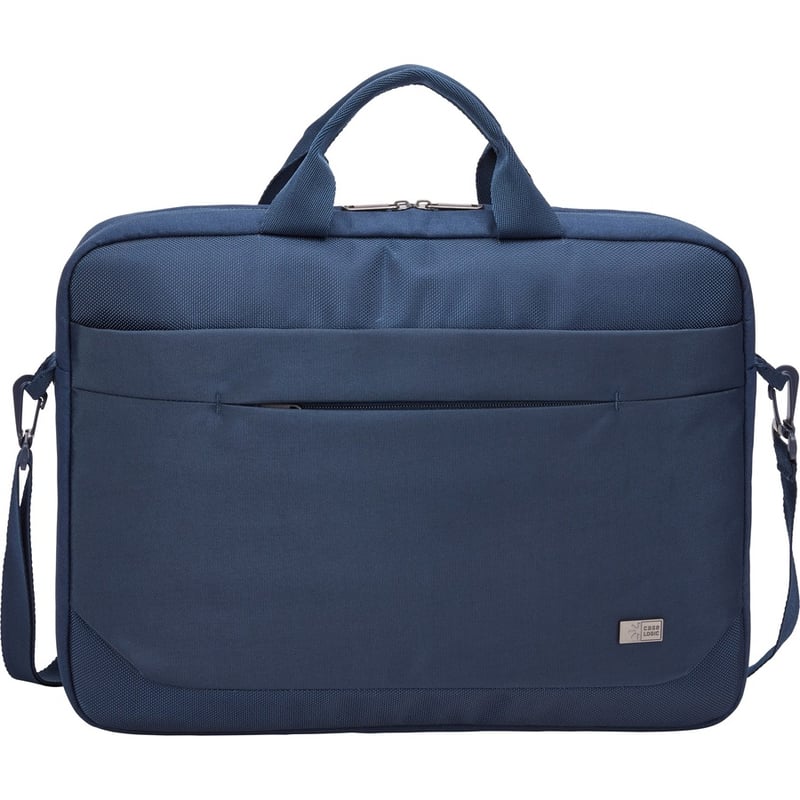 Case Logic Advantage ADVA-116 Carrying Case (Attaché) for 10.1" to 15.6" Notebook, Tablet PC, Pen, Electronic Device, Cord - Dark Blue - Thumbnail 2