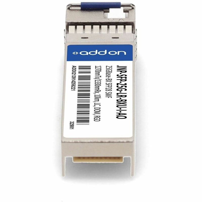AddOn Juniper Networks® JNP-SFP-25G-LR-BXU-I Compatible TAA 25GBase-BX SFP28 Transceiver (SMF, 1270nmTx/1330nmRx, 10km, LC, -40 to 85C) - Thumbnail 4