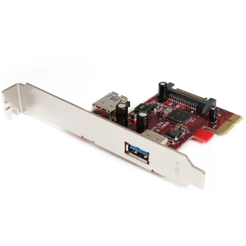 StarTech.com 2 port PCI Express SuperSpeed USB 3.0 Card with UASP Support - 5Gbps - 1 Internal 1 External - Thumbnail 1