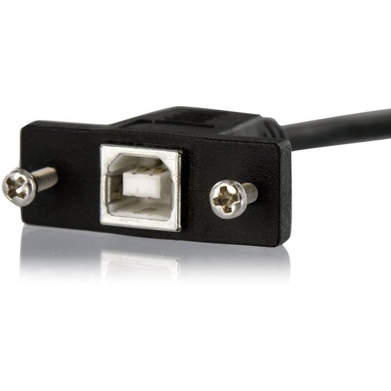 StarTech.com 1 ft Panel Mount USB Cable B to B - F/M - Thumbnail 2