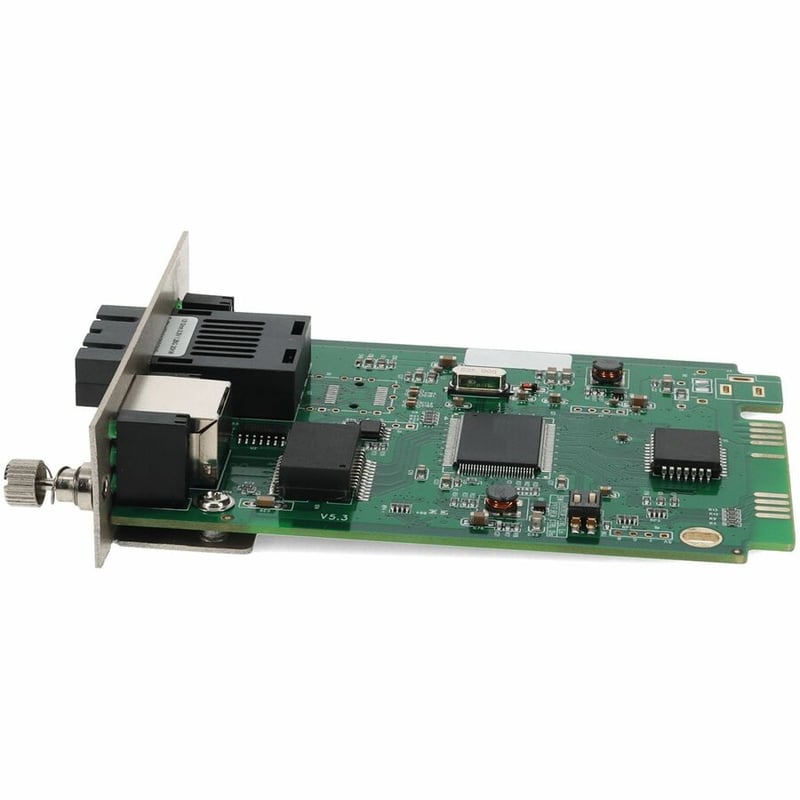 AddOn 10/100/1000Base-TX(RJ-45) to 1000Base-LX(SC) SMF 1310nm 20km Media Converter Card for our rack or Standalone Systems - Thumbnail 2