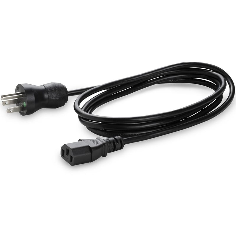 StarTech.com 6ft (2m) Hospital Grade Power Cord, 18AWG, NEMA 5-15P to C13, 10A 125V, Green Dot Medical Power Cable, Monitor Power Cable - Thumbnail 4