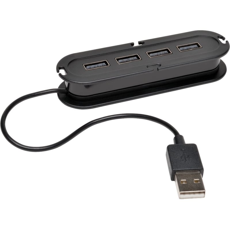 Tripp Lite by Eaton 4-Port USB 2.0 Hi-Speed Ultra-Mini Hub w/ Cable Compact Mobile - Thumbnail 3