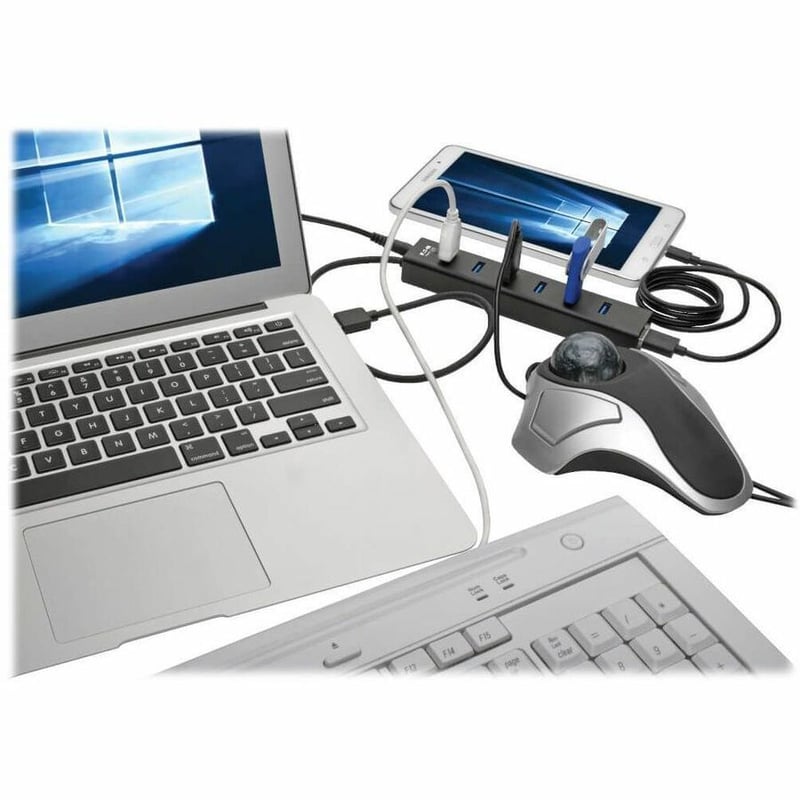 Tripp Lite by Eaton 7-Port USB 3.0 SuperSpeed Hub / Splitter Portable Mini Aluminum 5 Gbps - Thumbnail 2