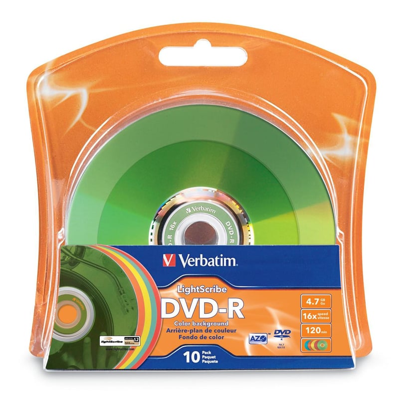 Verbatim 96937 DVD Recordable Media - DVD-R - 16x - 4.70 GB - 10