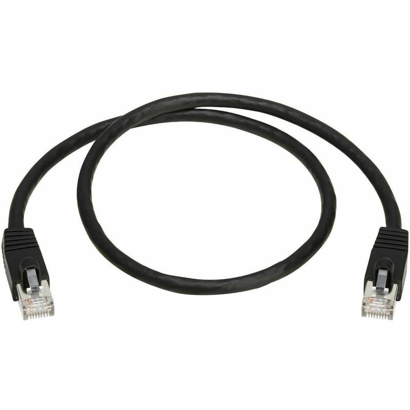 Eaton Tripp Lite Series Cat8 40G Snagless SSTP Ethernet Cable (RJ45 M/M), PoE, Black, 2 ft. (0.6 m) - Thumbnail 1
