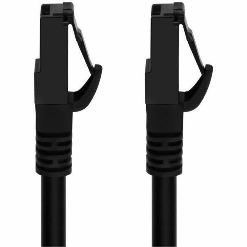 MONOPRICE CAT6A 5FT BLACK FLEXIBLE TPE PATCH CABLE_ UTP_ 24AWG_ 500MHZ_ PURE BAR - Thumbnail 3