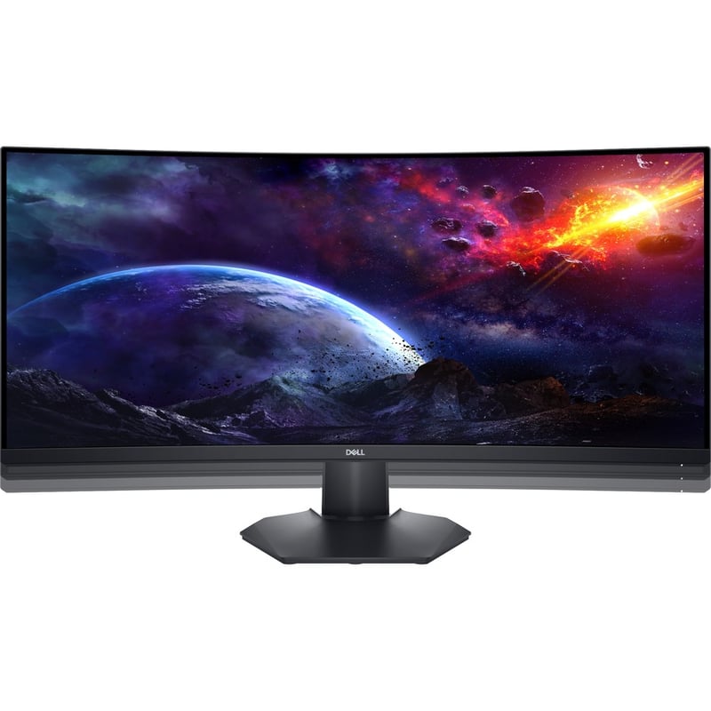 Dell S3422DWG 34" Class UW-QHD Curved Screen Gaming LCD Monitor - 21:9 - Black