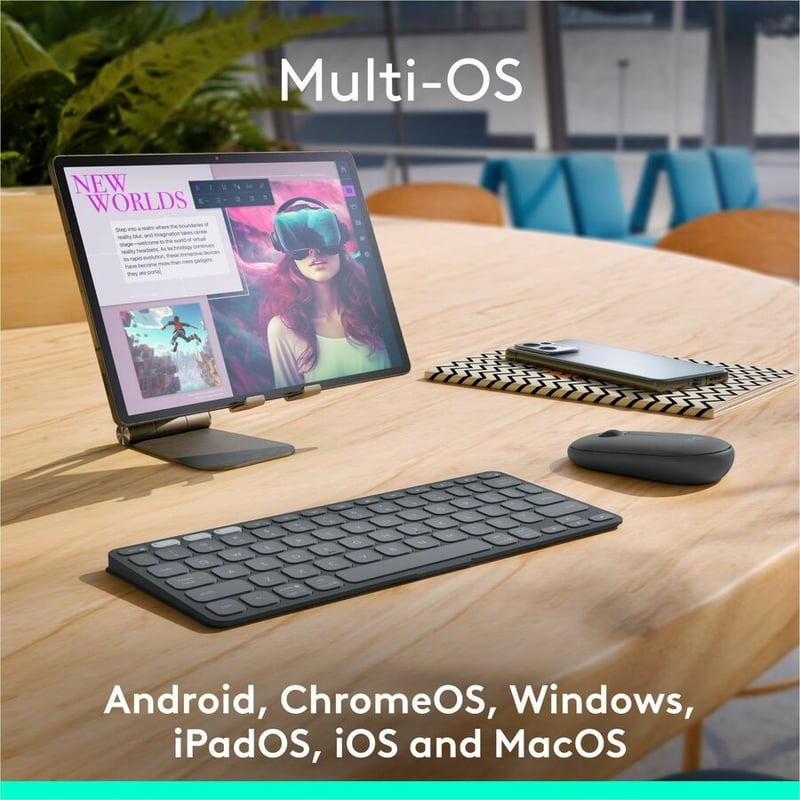 KEYS-TO-GO ULTRA-PORTABLE KEYBO WITH COVER LILAC UNIVERSAL - Thumbnail 5