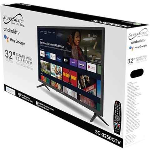 Supersonic SC-3250GTV 32" Smart LED-LCD TV - HDTV - Black - Thumbnail 2