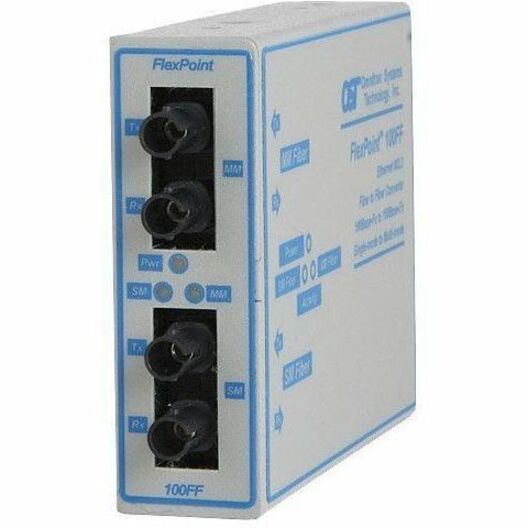 100MBPS FIBER MEDIA CONVERTER S T MM 2KM/ST SM 30KM 850/1310NM AC - Thumbnail 2