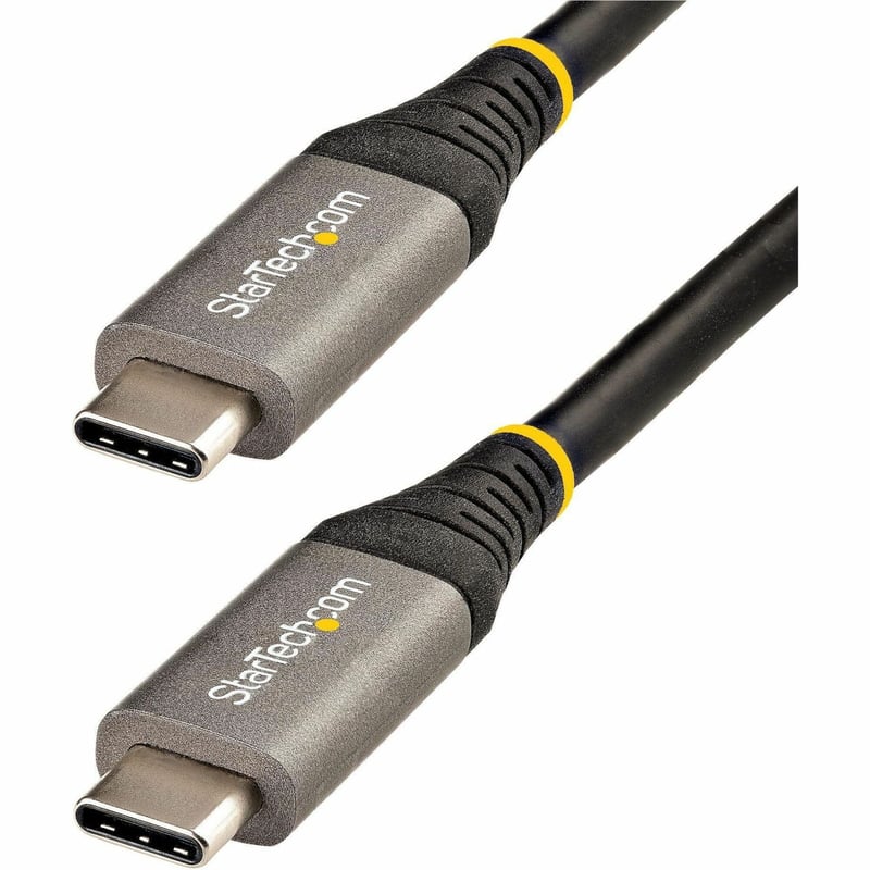 StarTech.com 6ft 2m USB C Cable, High Quality USB-C Cable, USB 3.0 (5Gbps) Type-C Cable, 5A/100W PD, DP Alt Mode, USB C Cord - Thumbnail 1