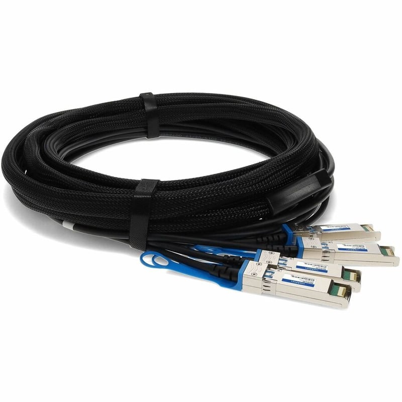 AddOn NetAPP X66120-3 Compatible TAA Compliant 40GBase-CU QSFP+ to 4xSFP+ Direct Attach Cable (Passive Twinax, 3m) - Thumbnail 2