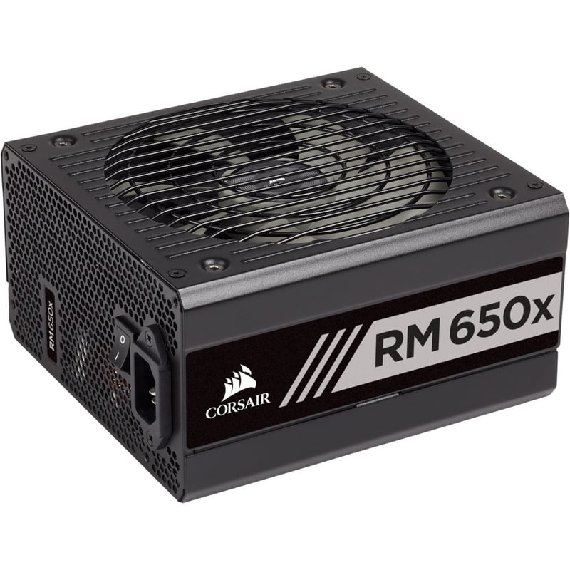 CORSAIR RMX SERIES, RM650X, 650 WATT, 80+ GOLD CERTIFIED, FULLY MODULAR POWER SU - Thumbnail 1