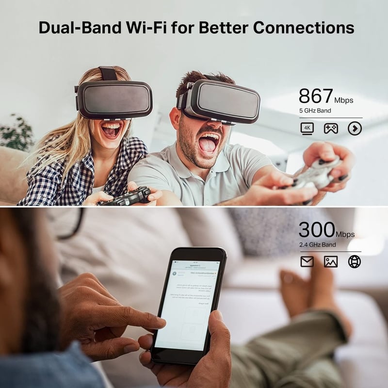 TP-Link Archer A54 - Dual Band Wireless Internet Router - AC1200 WiFi Router - Thumbnail 4