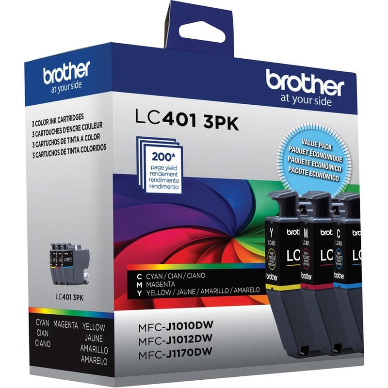 Brother LC4013PKS Original Standard Yield Inkjet Ink Cartridge - CMY - 3 / Pack - Thumbnail 2