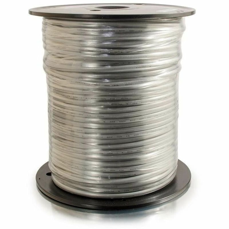 C2G 500ft 28 AWG 4-Conductor Silver Satin Modular Cable Reel - Thumbnail 2