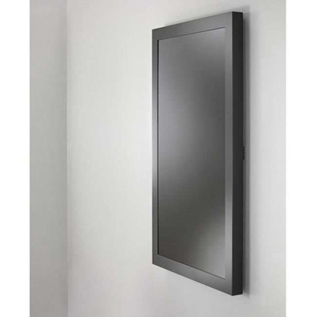 Chief Impact On-Wall Kiosk with Protective Glass - Portrait 47 Inch Black - Thumbnail 1