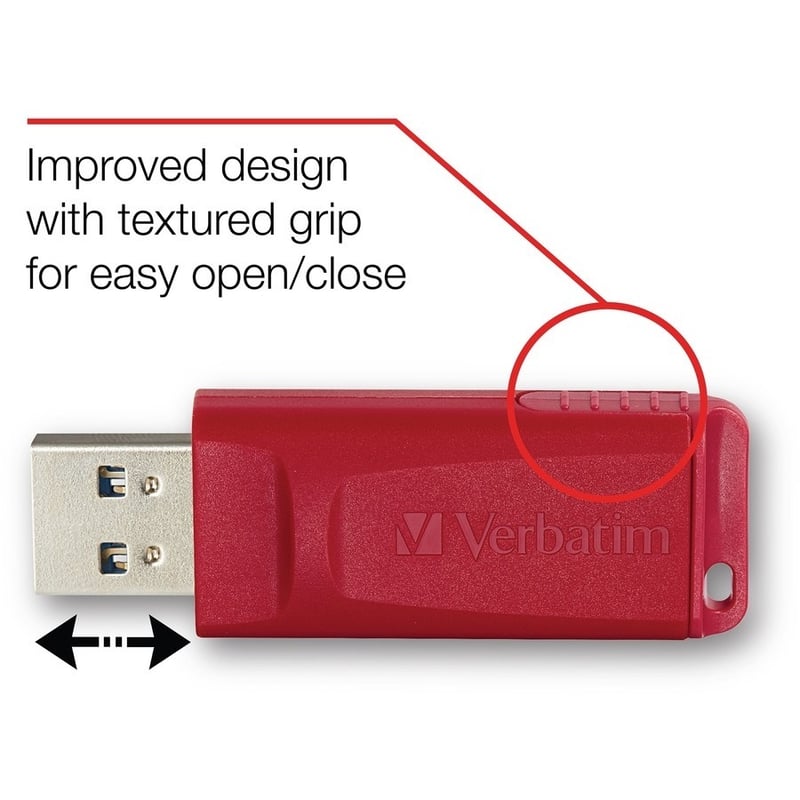 Verbatim 16GB Store 'n' Go USB Flash Drive - Red - Thumbnail 2
