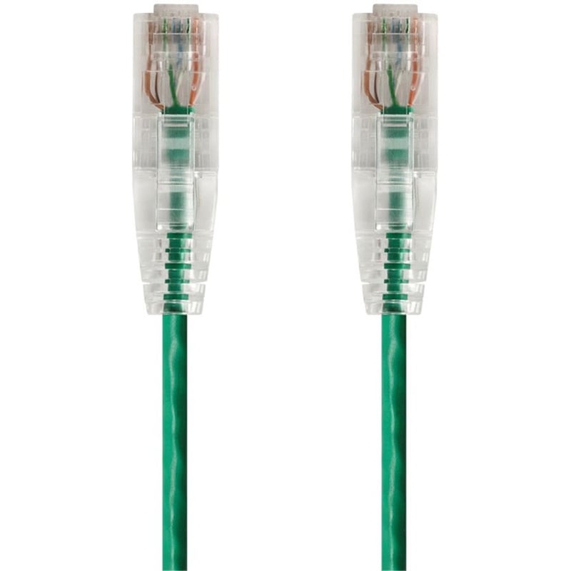 SLIMRUN CAT6 UTP CABLE-10FT GREEN - Thumbnail 1