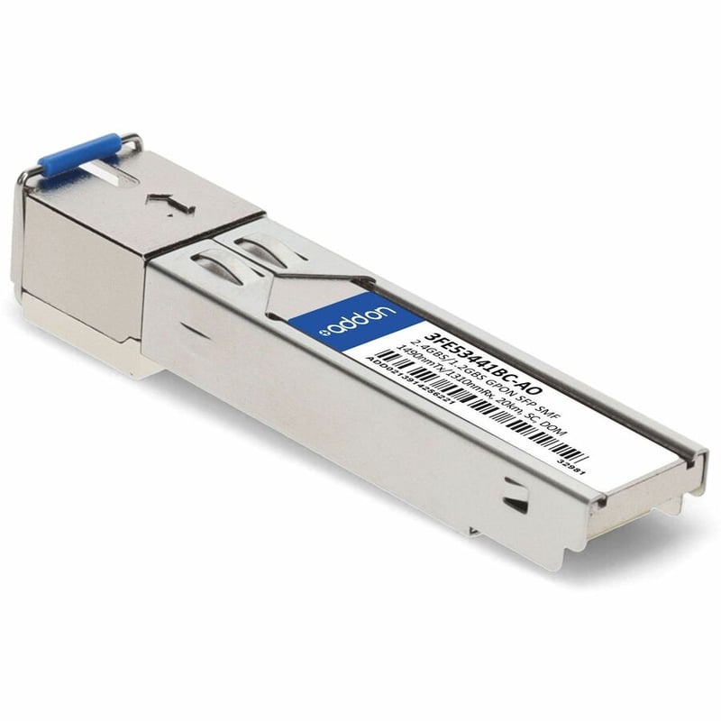 AddOn Alcatel-Lucent Nokia® 3FE53441BC Compatible TAA 2.4Gbs/1.2Gbs-C+ SFP Transceiver (SMF, 1490nmTx/1310nmRx, 20km, SC, DOM, -40 to 85C) - Thumbnail 3