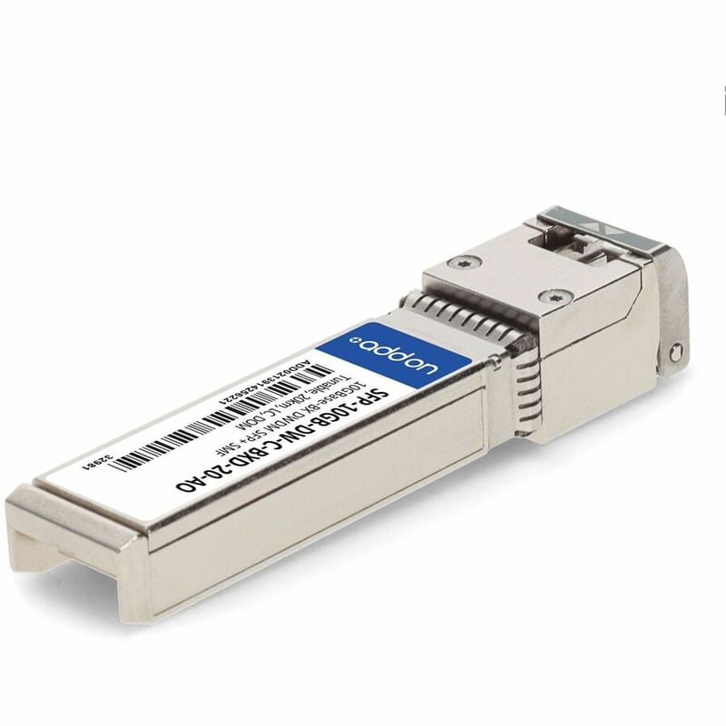 AddOn MSA and TAA 10G-BX DWDM 100GHz Multi-rate Multi-band SFP+ Transceiver (SMF, 20km, Primary, DOM) - Thumbnail 5