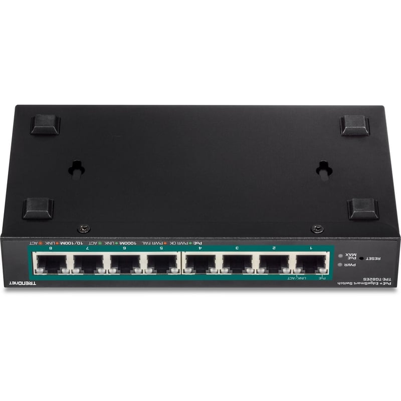 TRENDnet 8-Port Gigabit EdgeSmart PoE+ Switch, 8 x Gigabit PoE+ Ports, 64W PoE Power Budget, Managed PoE+ Switch, Wall Mountable, Desktop Ethernet Switch, Lifetime Protection, Black, TPE-TG82ES - Thumbnail 3