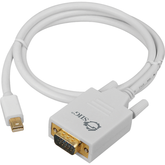 SIIG 3ft Mini DisplayPort to VGA Converter Cable (mDP to VGA) - Thumbnail 1