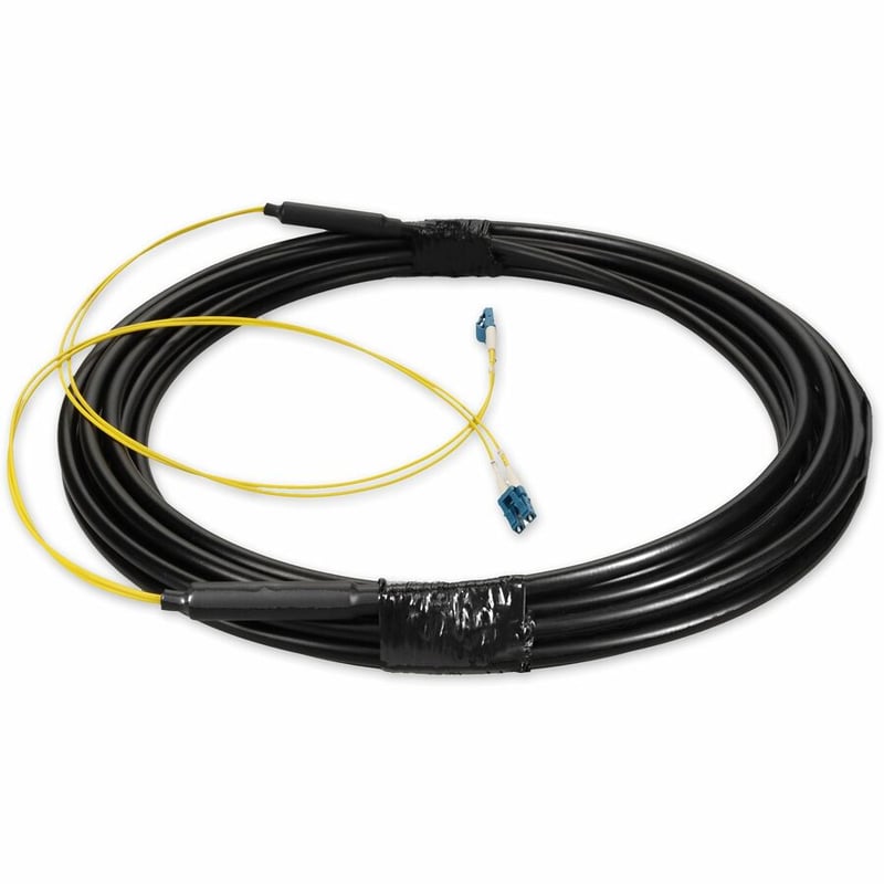 AddOn 4m LC to LC Black OS2 Simplex OFNR (Riser-Rated) SMF Fiber Outdoor Patch Cable - Thumbnail 2