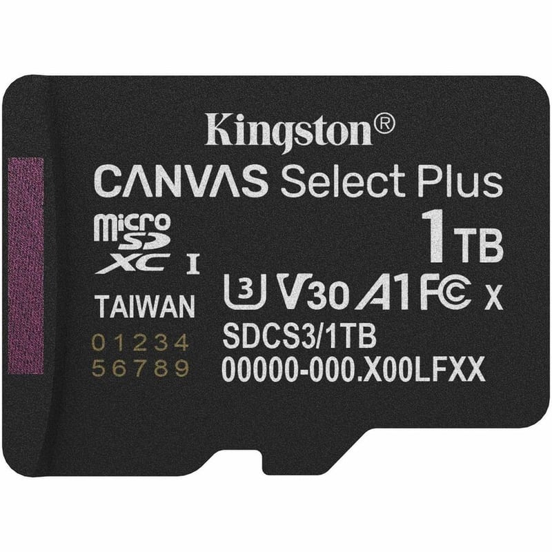 1TB MICSDXC CANVAS SELECT PLUS GEN3 150R A1 SINGLE PACK W/O ADP - Thumbnail 2