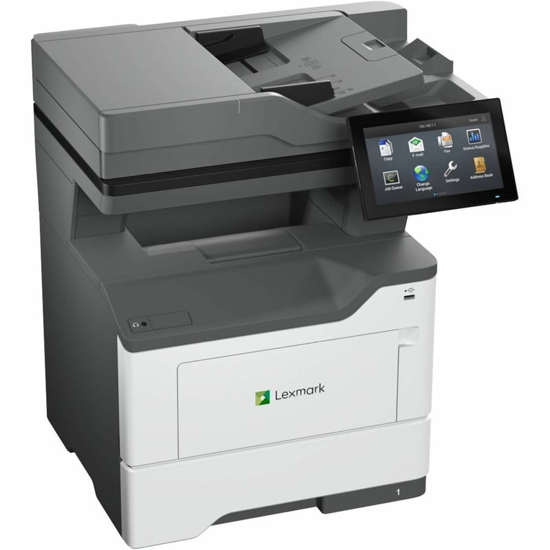 Lexmark MX632adwe Wired & Wireless Laser Multifunction Printer - Monochrome - TAA Compliant - Thumbnail 1