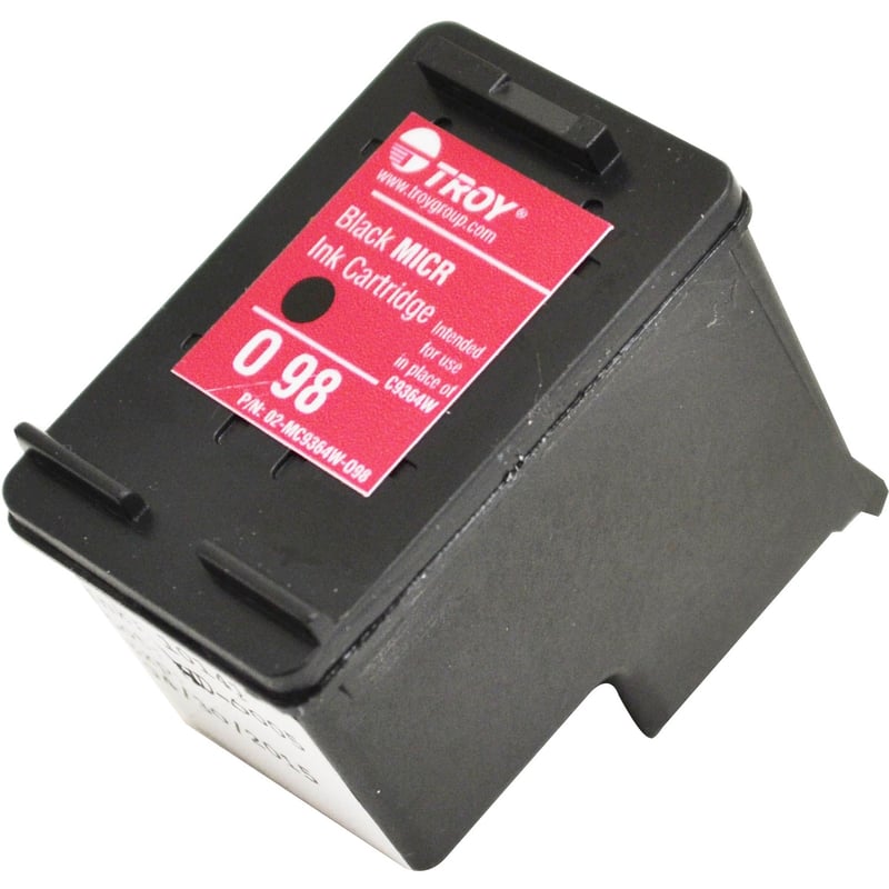 Troy Original MICR Inkjet Ink Cartridge 98 (C9364WN98) - Black - 1 Pack