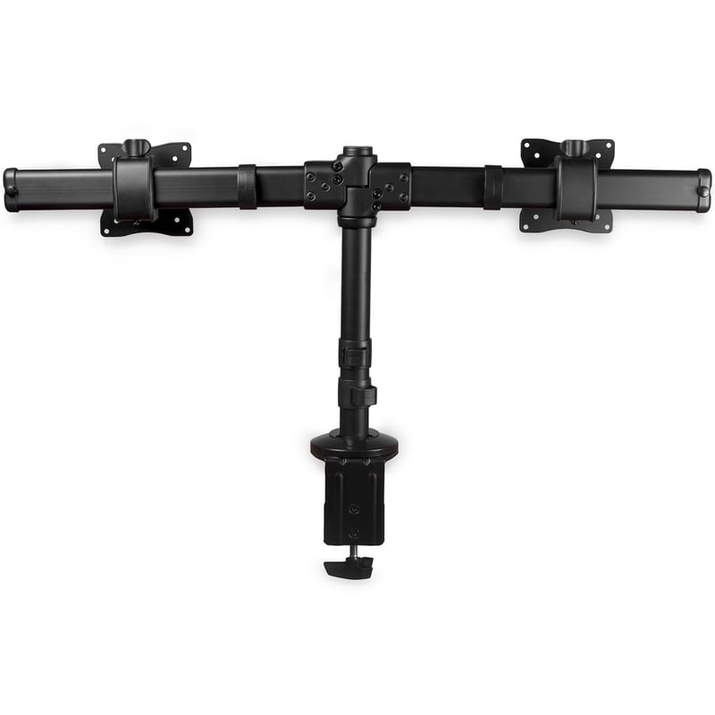 StarTech.com Desk-Mount Dual-Monitor Arm, For up to 27"(17.6lb/8kg) Monitors, Low Profile Design, Clamp/Grommet Mount, Dual Monitor Mount