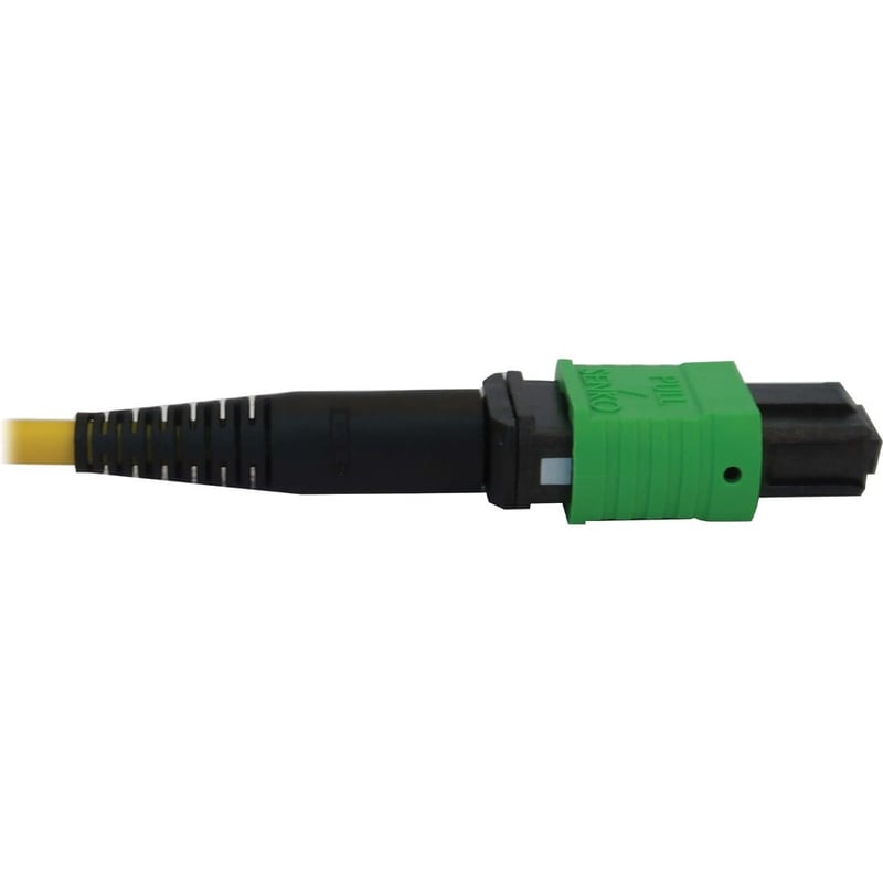 Eaton Tripp Lite Series 40/100/400G Singlemode 9/125 OS2 Breakout Fiber Optic Cable (12F MTP/MPO-APC to 4x Duplex SN-UPC F/M), LSZH, Yellow, 2 m (6.6 ft.) - Thumbnail 5