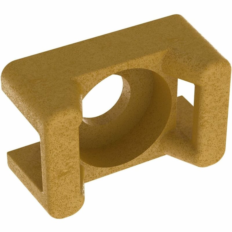 Panduit TM2S8-C71 Cable Tie Mount, Brown, PEEK, 0.64x0.43" , #8 Screw, PK100 - Thumbnail 4