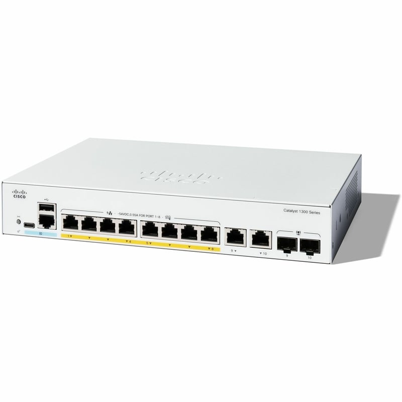 Cisco Catalyst C1300-8P-E-2G Ethernet Switch - Thumbnail 1