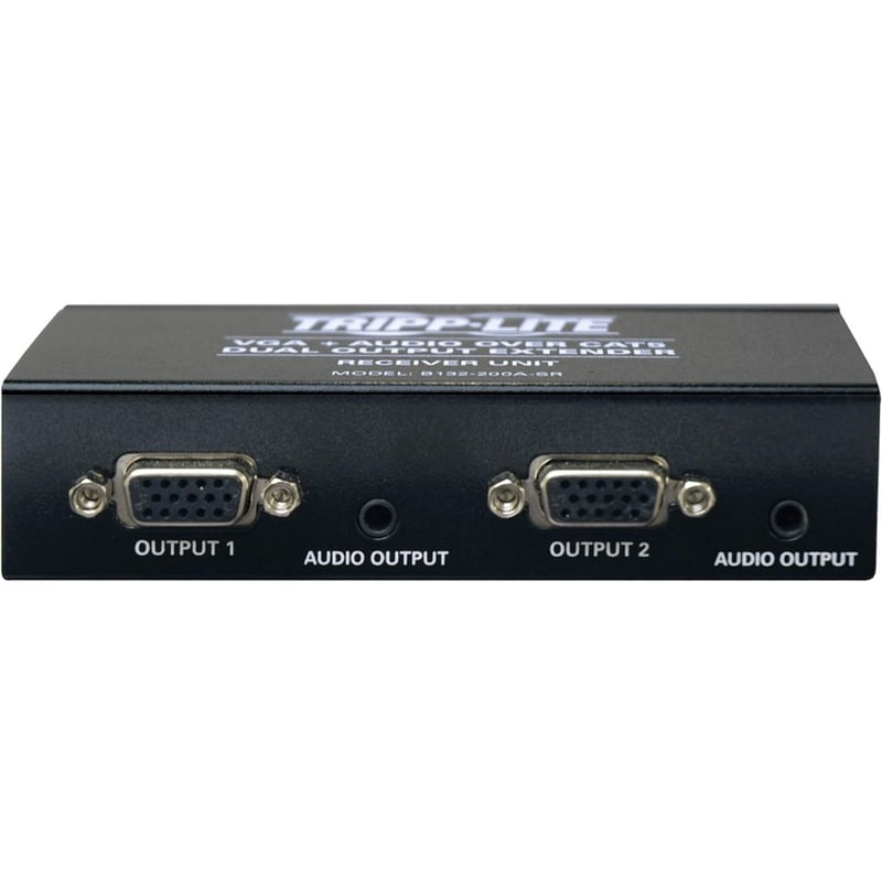 Eaton Tripp Lite Series Dual VGA with Audio over Cat5/Cat6 Extender, Box-Style Receiver, 1440x900 60 Hz, Up to 300 ft. (90 m), TAA - Thumbnail 5