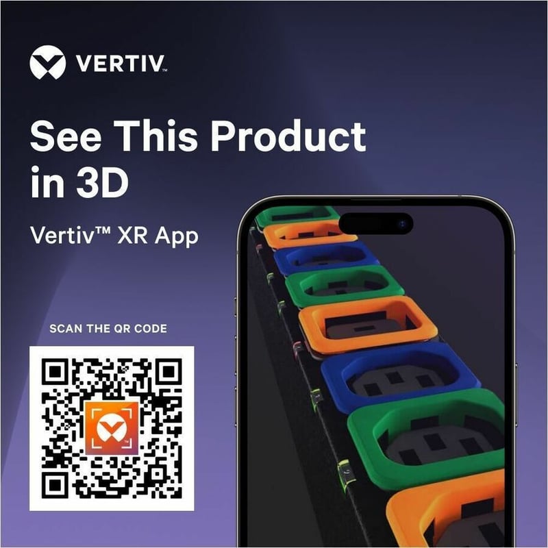Vertiv Geist Switched Rack PDU - 1U Rack| 30A| 5-20R| L5-30P| Horizontal PDU - Thumbnail 3