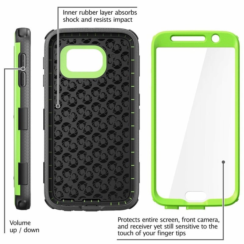 GALAXY S6 ARMORBOX CASE - GREEN - Thumbnail 2