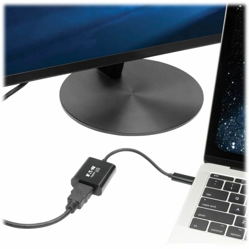 Tripp Lite by Eaton USB C to HDMI Adapter Converter M/F 4K USB Type C to HDMI Black - Thumbnail 2