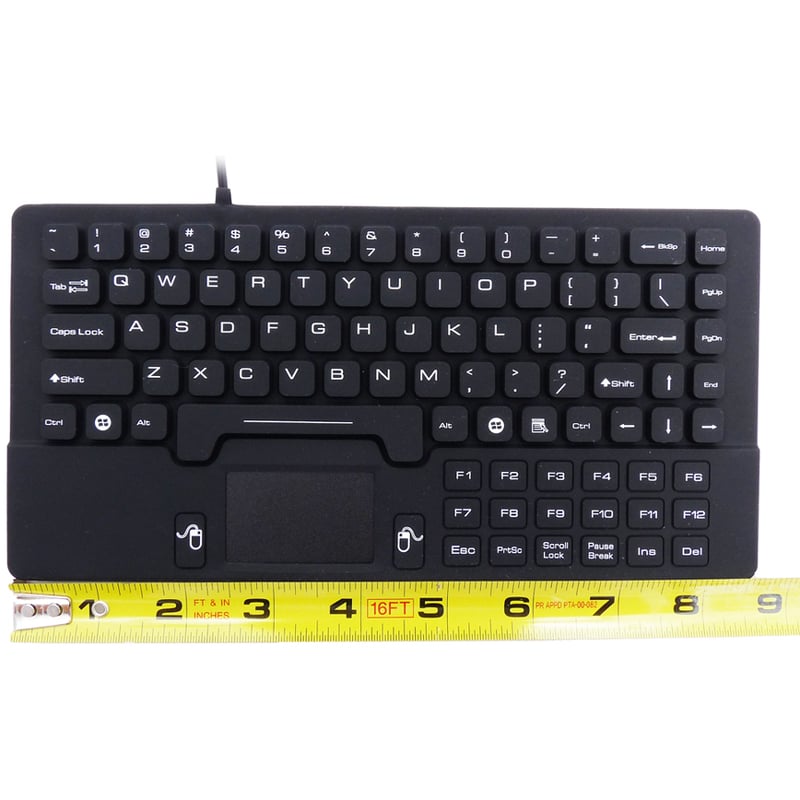 DSI WATERPROOF IP68 SILICONE MINI SIZE WIRED KEYBOARD WITH TOUCHPAD - Thumbnail 3
