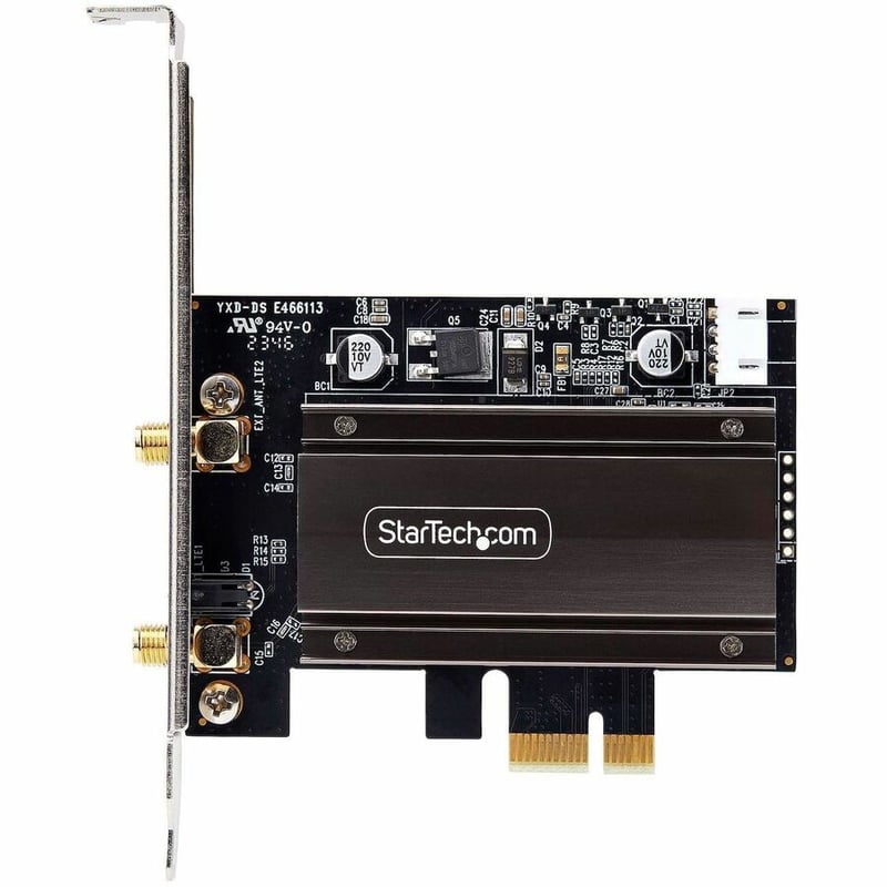 StarTech.com Wi-Fi 6E PCIe Network Card, Bluetooth 5.3, Magnetic Antenna Base, Tri-Band 802.11ax, AX5400 WiFi NIC, Windows/Linux - Thumbnail 2