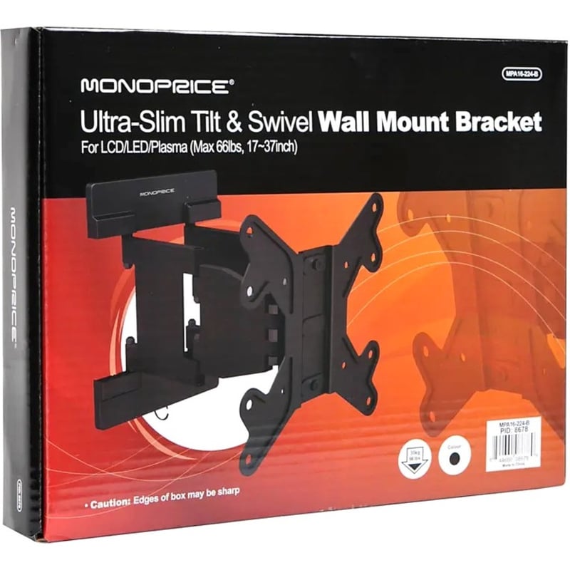 SLIM FULL-MOTION TV WALL MOUNT 23 -42 IN - Thumbnail 2