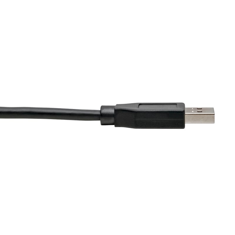 Eaton Tripp Lite Series USB-C to USB-A Cable (M/M), Right-Angle C, USB 3.2 Gen 1 (5 Gbps), Thunderbolt 3 Compatible, 3 ft. (0.91 m) - Thumbnail 5