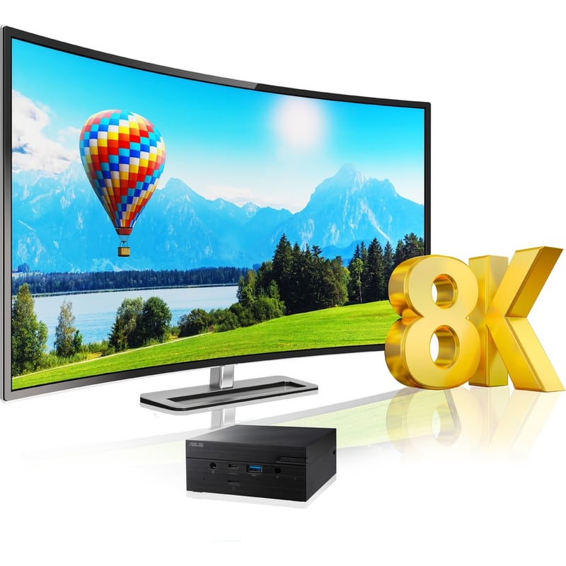 Asus PN50 PN50-BR078ZD Desktop Computer - AMD Ryzen 7 4800U - 16 GB - 512 GB SSD - Mini PC - Black - Thumbnail 2