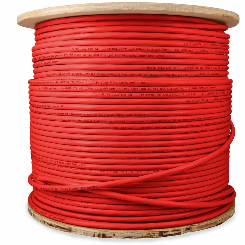 ADDON 1000FT RED CAT6A UTP PVC BULK COPPER PATCH CABLE - Thumbnail 3